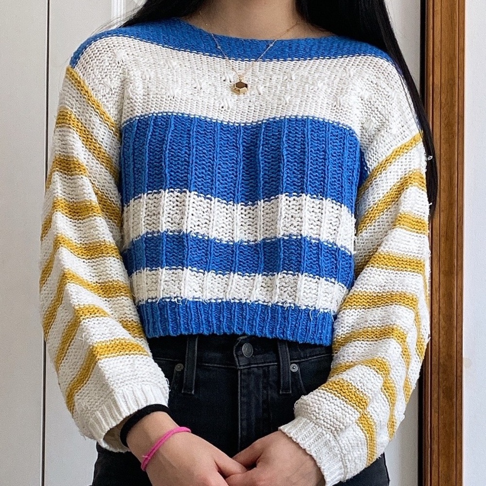 UO Cropped Knit Sweater
